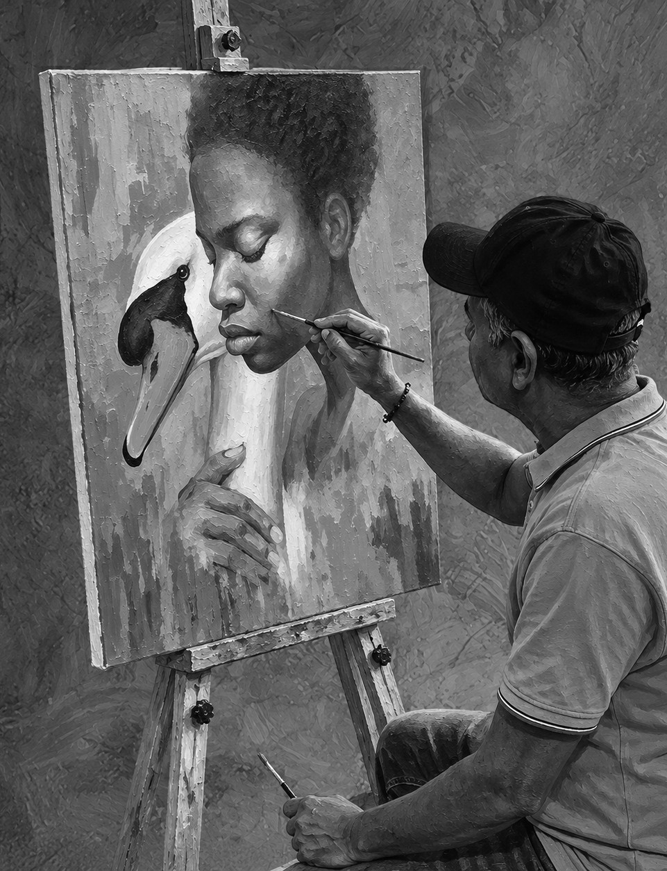 Sample gallery artwork image; replace with artist portrait or studio photograph