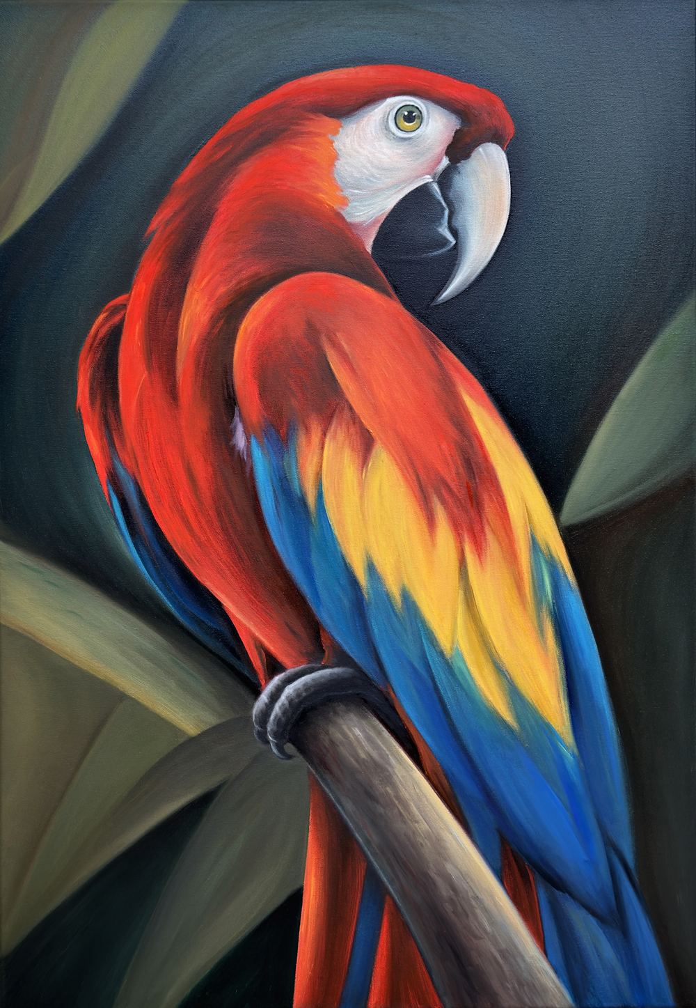 Original oil painting capturing a sense of radiance and light by Sekar Rajagopal.